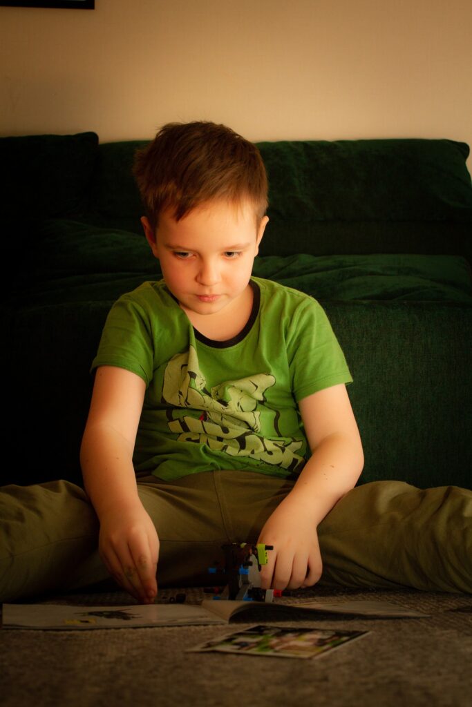 układanie klocki motoryka mała